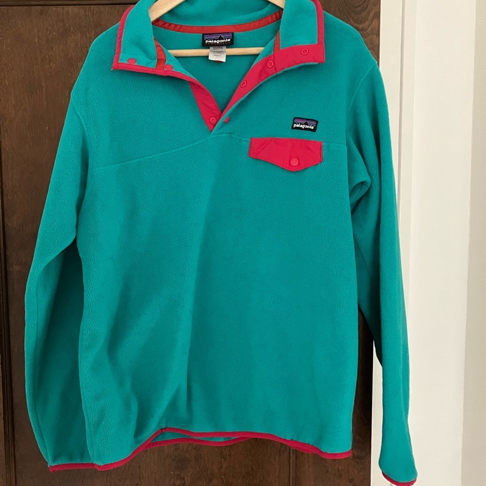 Teal Patagonia Synchilla Size Large Vintage